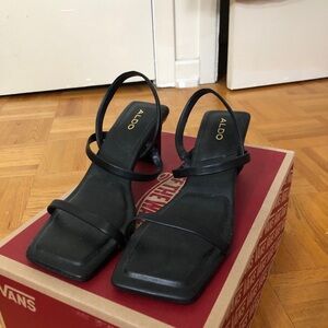 ALDO Black Strappy Heels